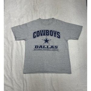 Vintage 1999 CSA Dallas Cowboys NFL Heather Gray Graphic T-Shirt Size Medium